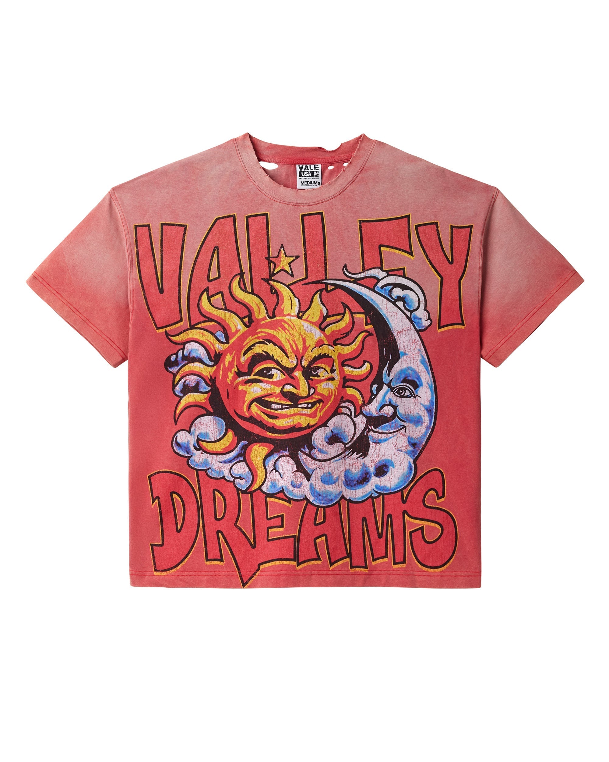 THRASHED RED SUN TEE