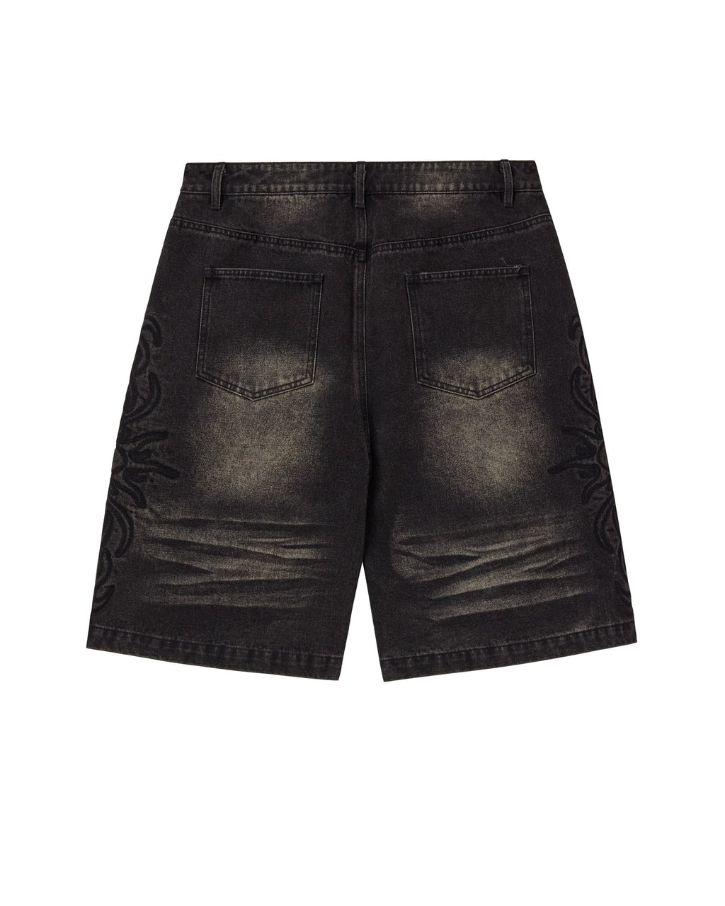 BLACK FLARE JORTS