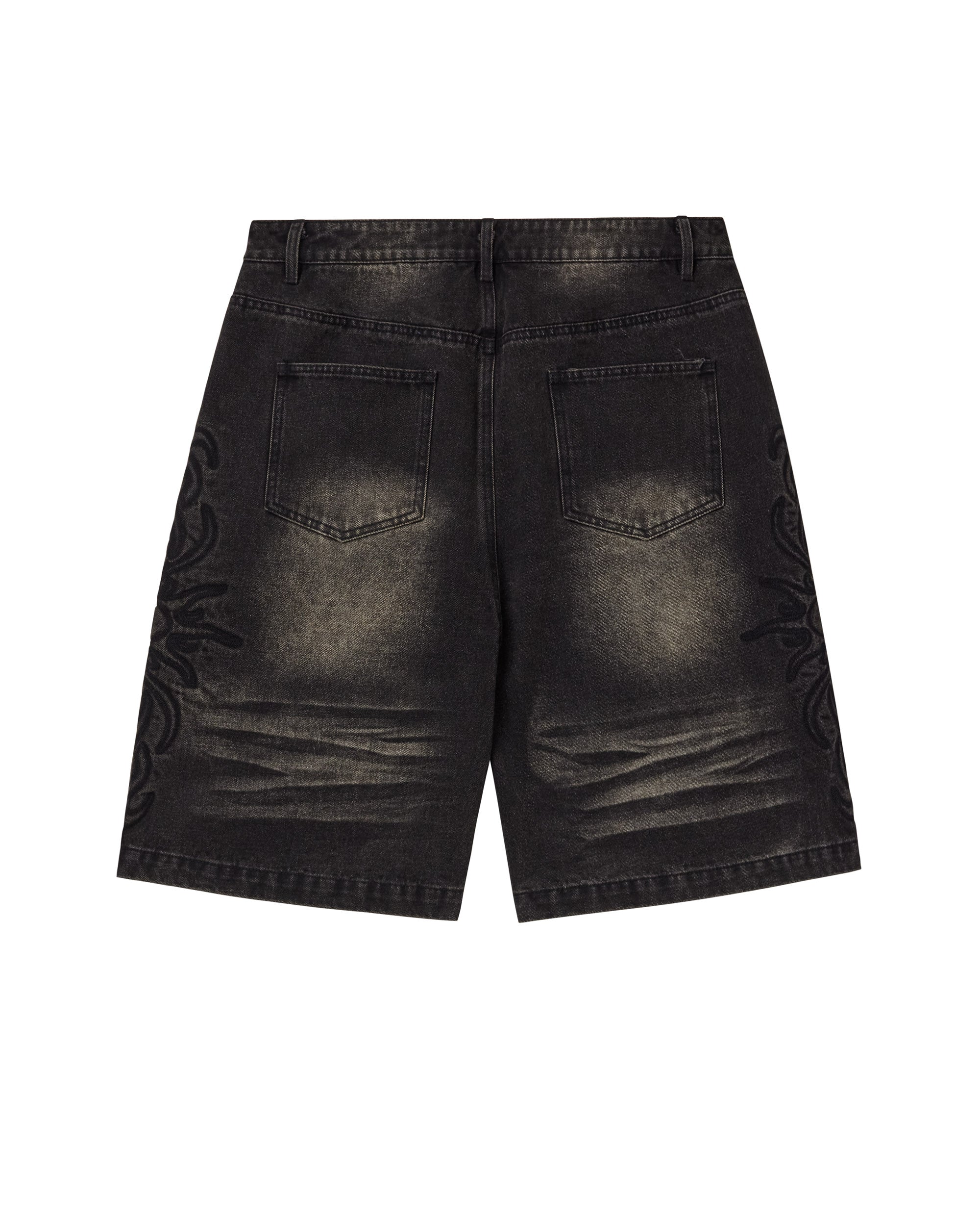 BLACK FLARE JORTS