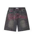 BLACK ICED OUT JORTS