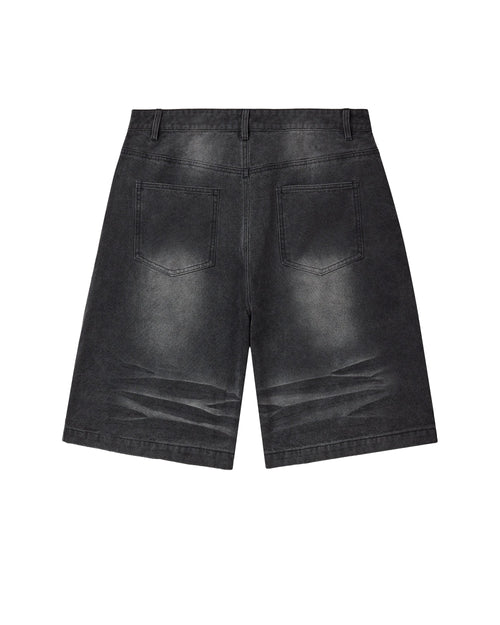 BLACK 1980S JORTS