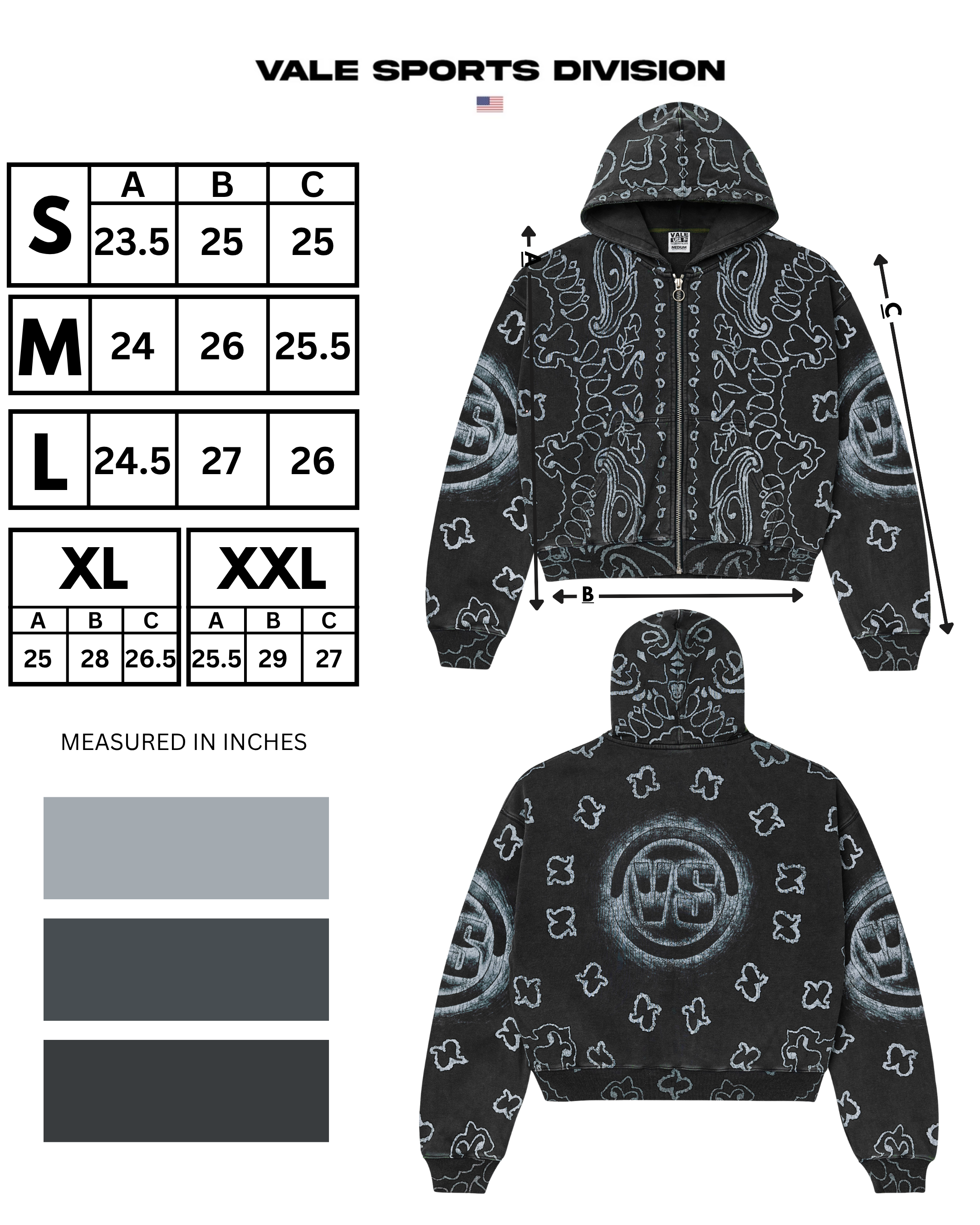 BLACK FLAG ZIP UP