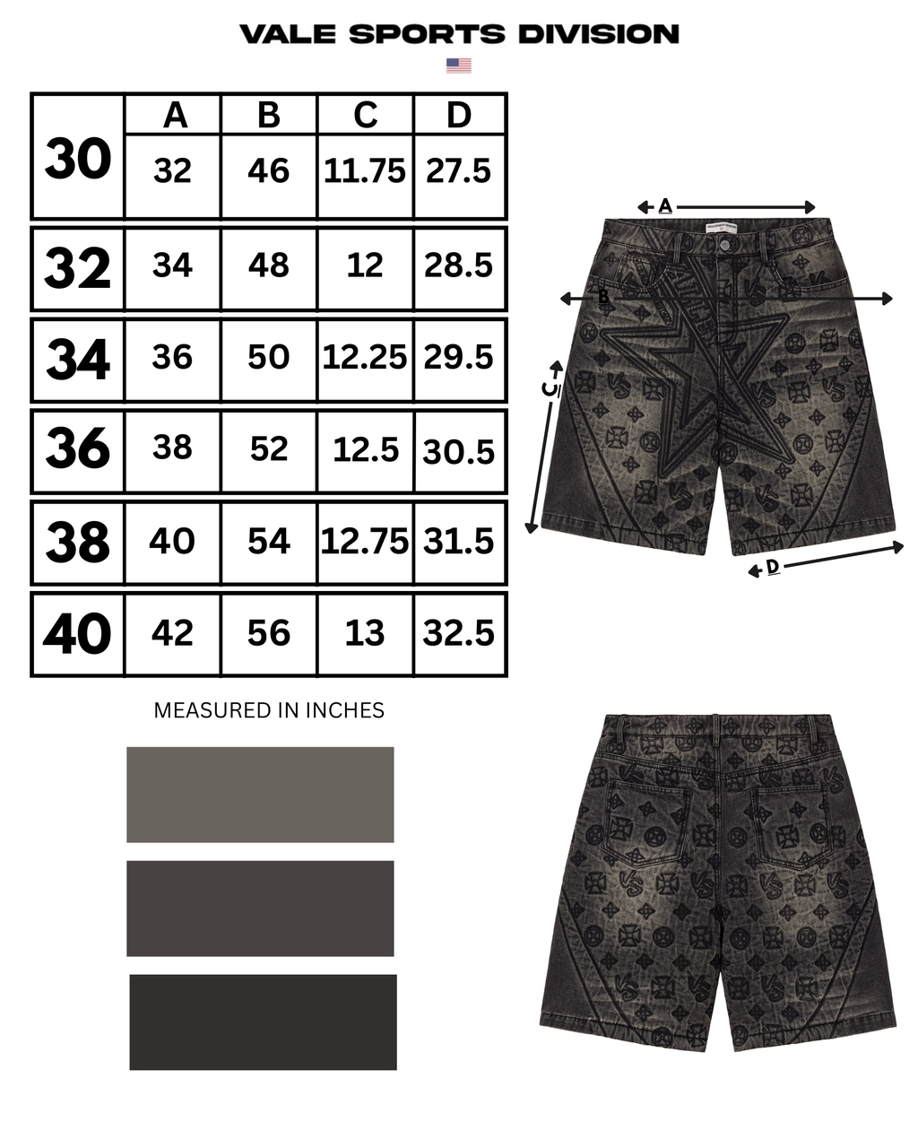 BLACK SPADE JORTS