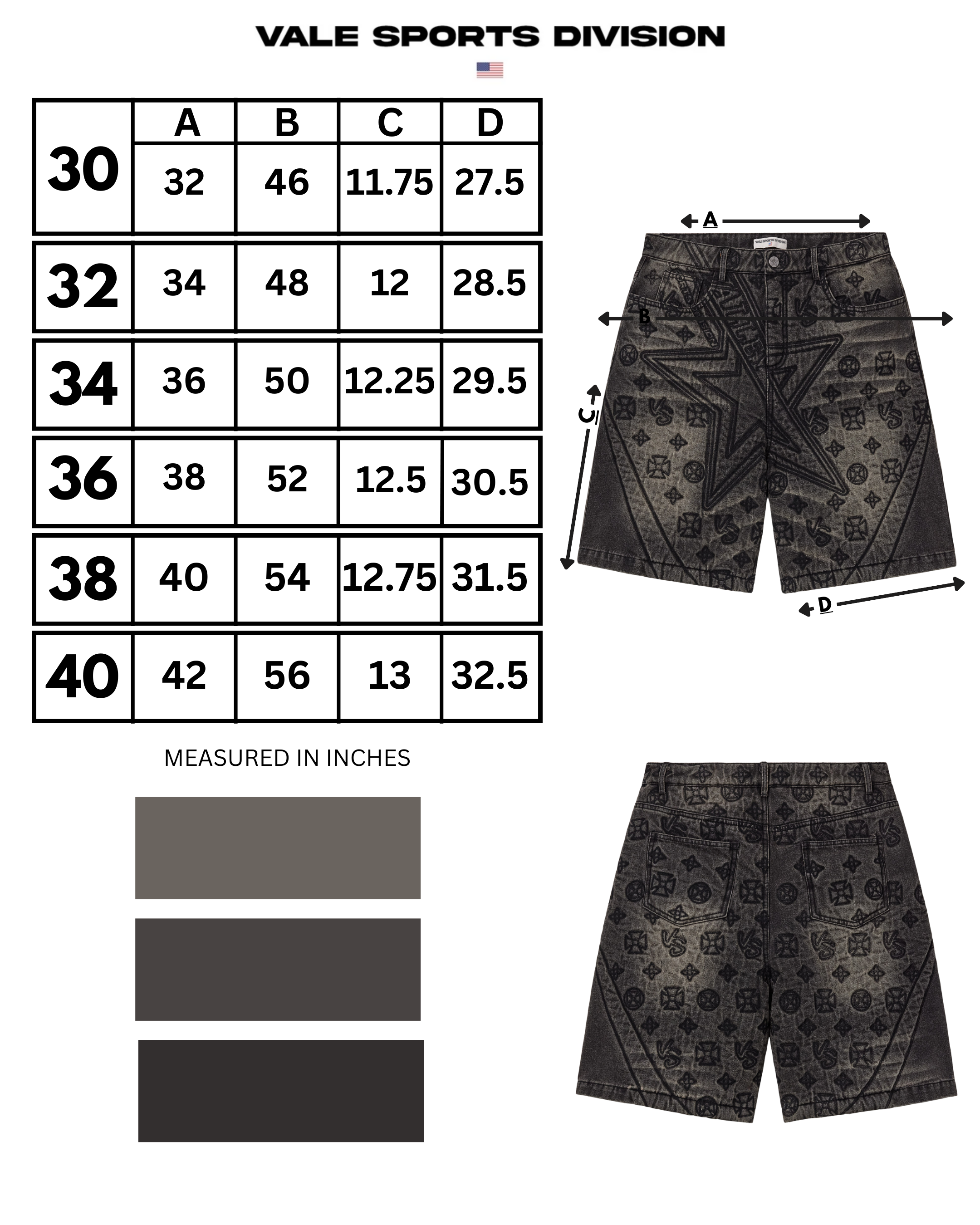 BLACK SPADE JORTS