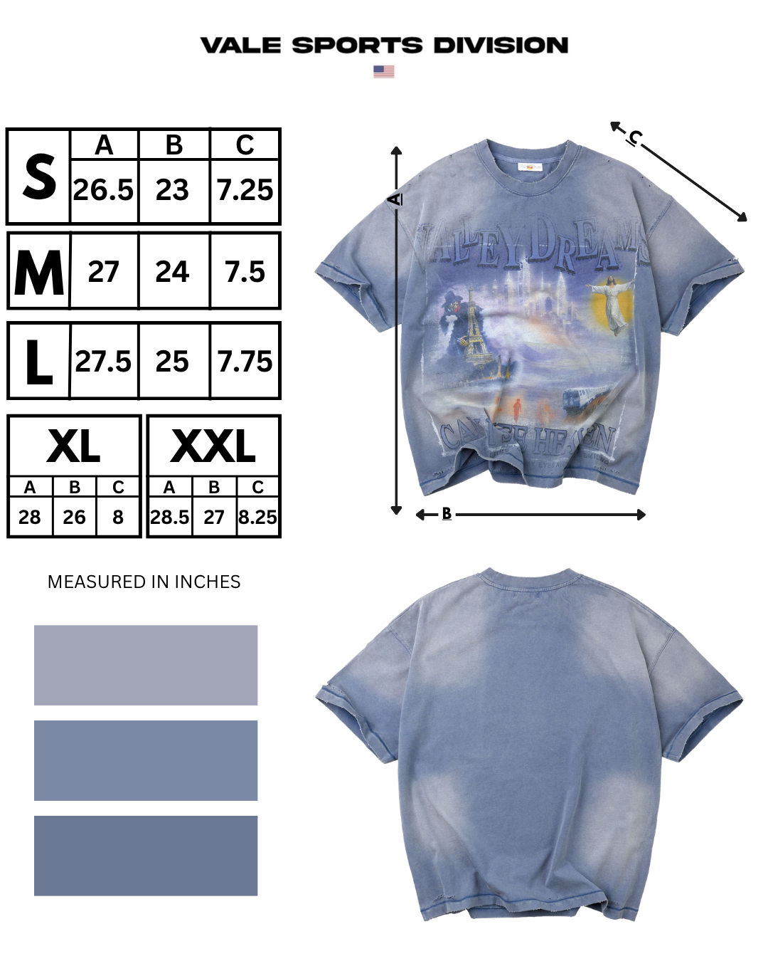 CAN I SEE HEAVEN TEE [BLUE]