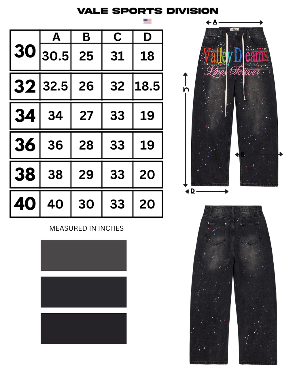ICE CREAM DENIM [BLACK]
