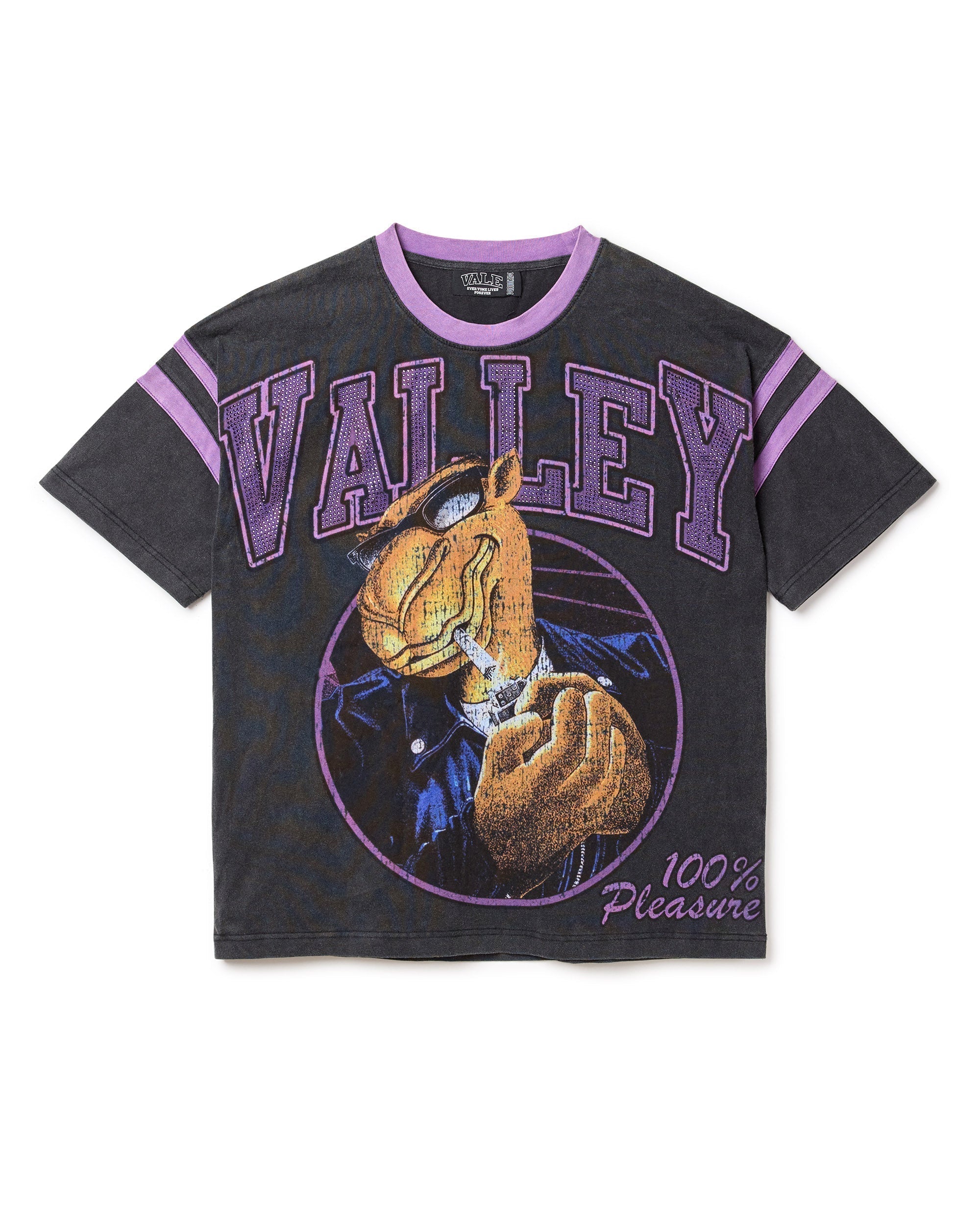 PURPLE RAYS BLING TEE