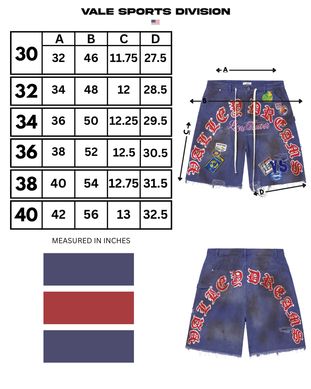 WORKSHOP JORTS [BLUE]
