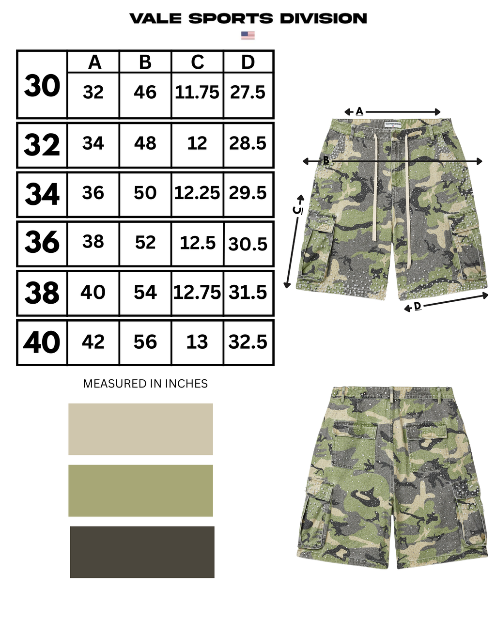 SOULJA CAMO JORTS
